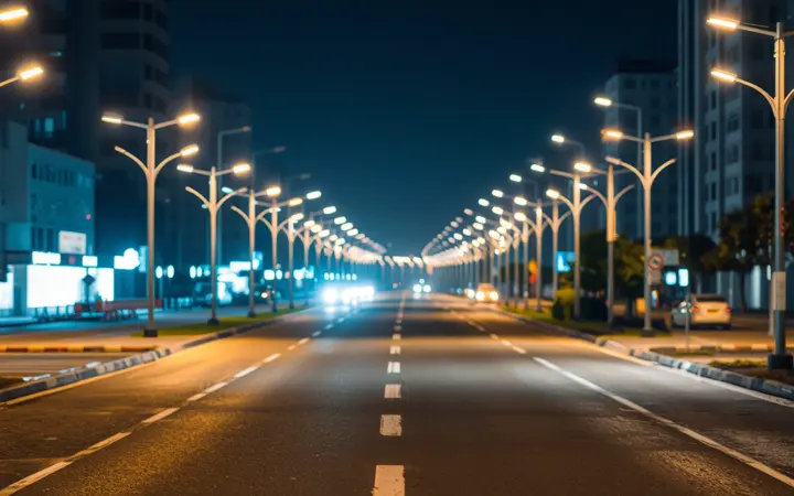 城市道路LED照明工程实景