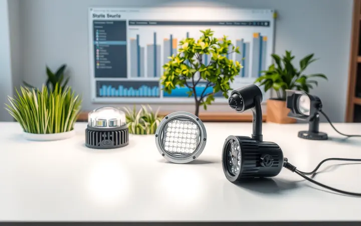 多种户外LED景观灯具样品展示