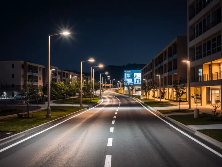 科技园区照明项目完工夜景